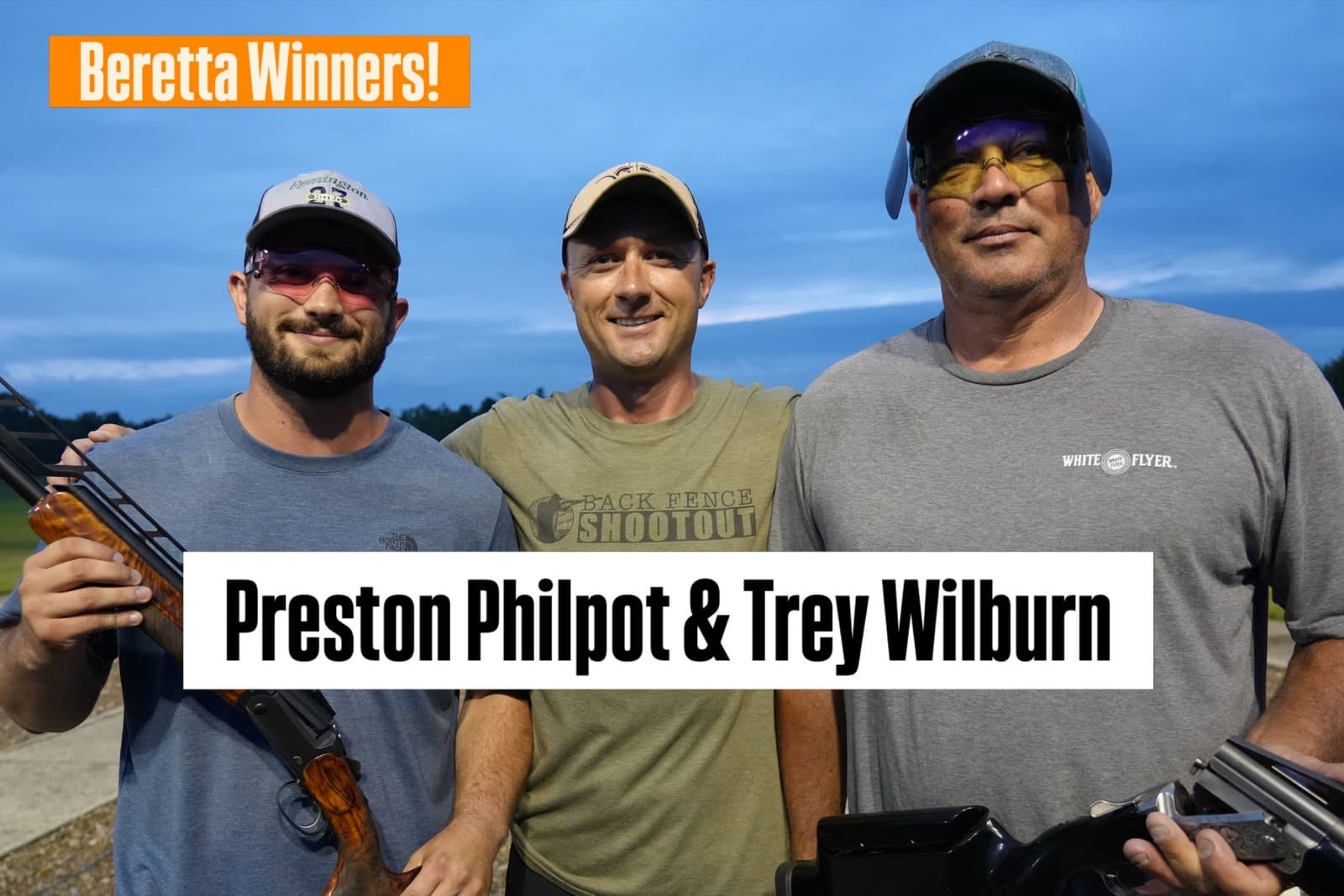 Beretta shotgun winners Preston Philpot and Trey Wilburn